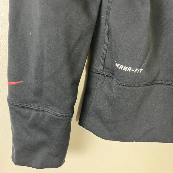 Nike Athletic Therma Fit Graphic Pullover Hooded Jacket Black Women’s Size S - Picture 7 of 10